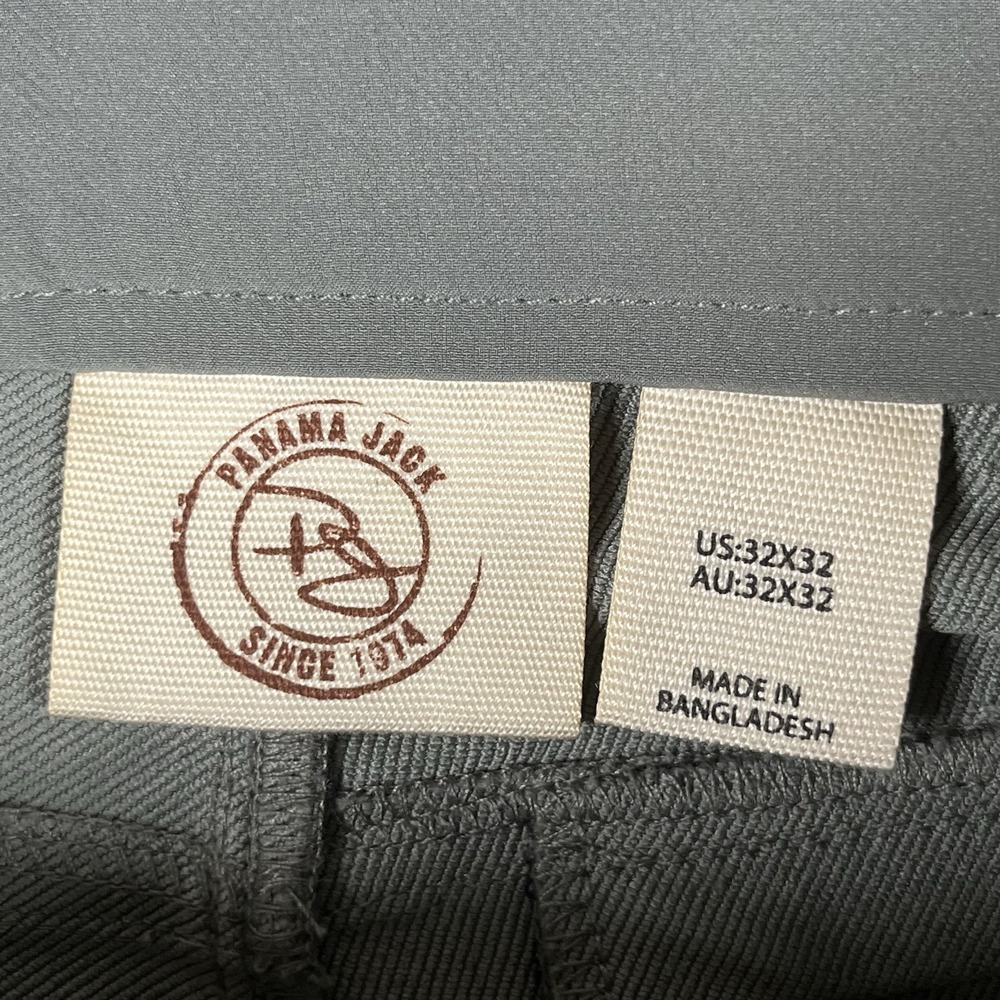 Panama Jack Pants Mens 32X32 Green Chinos Performance Tech Stretch Straight Leg - Picture 4 of 9